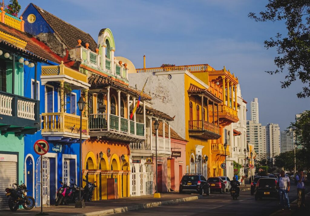 Getsemani neighborhood street art murals Cartagena Colombia
