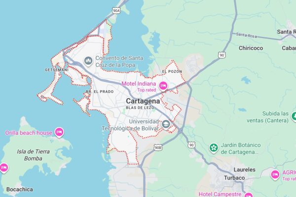 Cartagena map