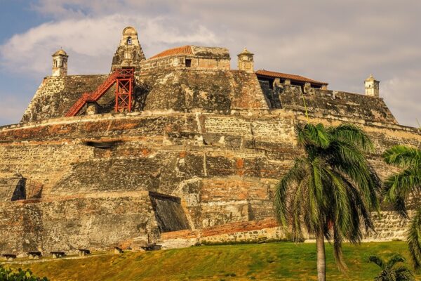 Castillo San Felipe de Barajas, the Spanish hilltop fortress above Cartagena, Colombia, never taken by attackers and open to visitors daily