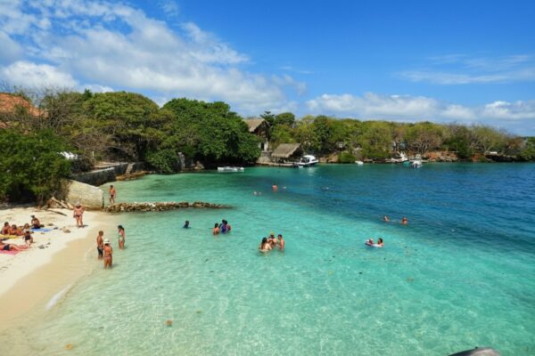 Rosario Islands archipelago off Cartagena, Colombia, the cays reached by speedboat in 45 to 60 minutes from Muelle de la Bodeguita