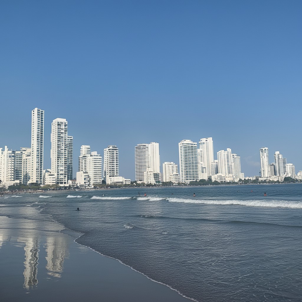 Castillogrande residential area Cartagena Colombia