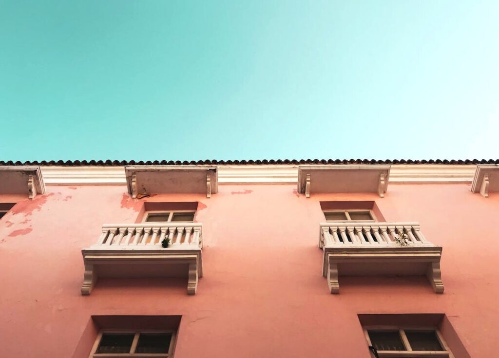 Boutique hotel colonial building Cartagena Colombia budget accommodation