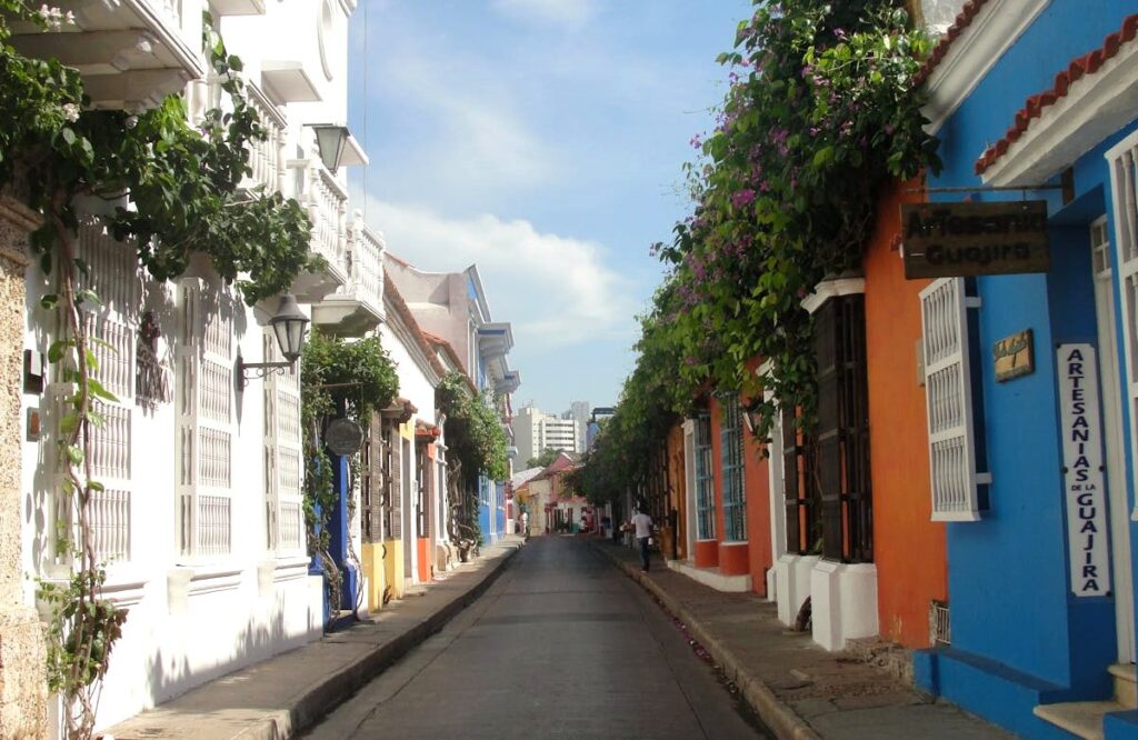 Cartagena Colombia colonial street safe for tourists Old Town