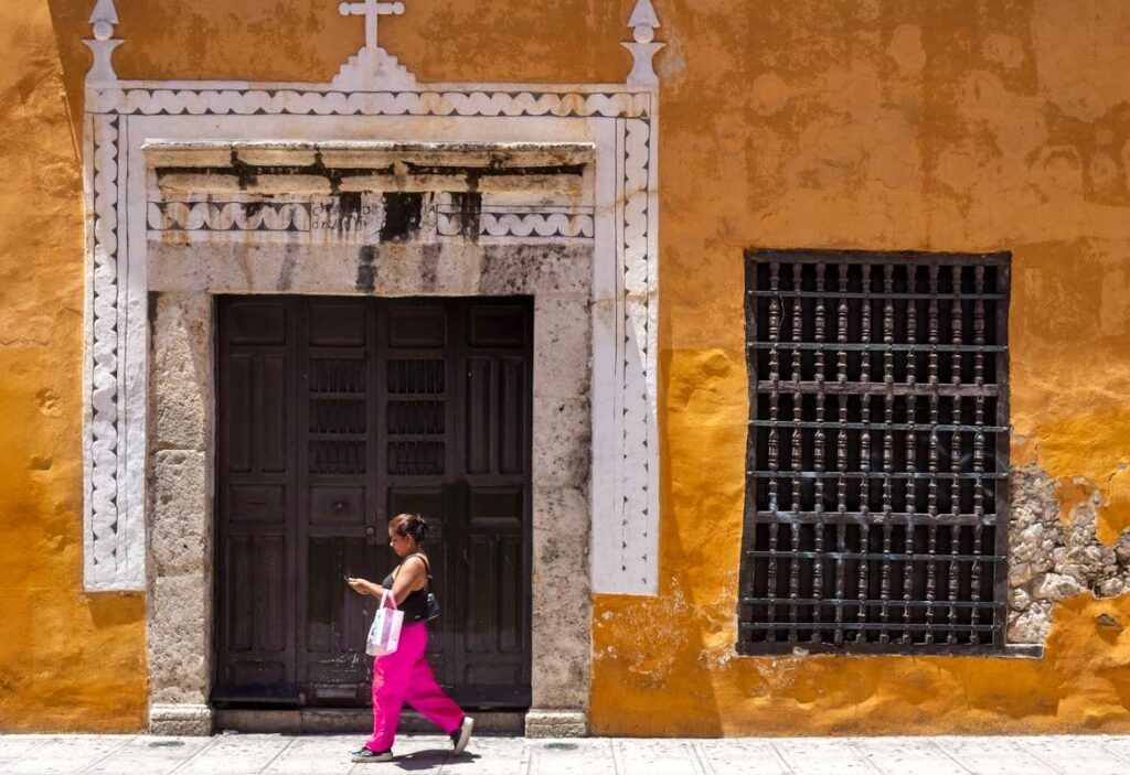 Walled City Cartagena Colombia tourists walking safely colonial walls